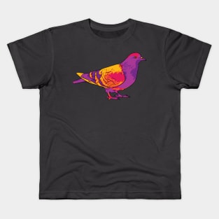 Rainbow Pigeon Kids T-Shirt